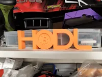 Écriteau HODL avec logo Bitcoin — photo 2