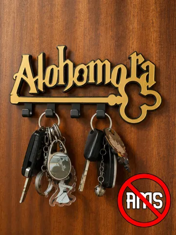 Accesorio para impresora 3D: Alohomora – Magical Key Holder (No AMS Needed) — vista de referencia 2