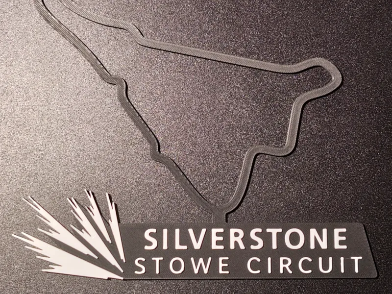 Silverstone Stowe Circuit Track Map Wall Art