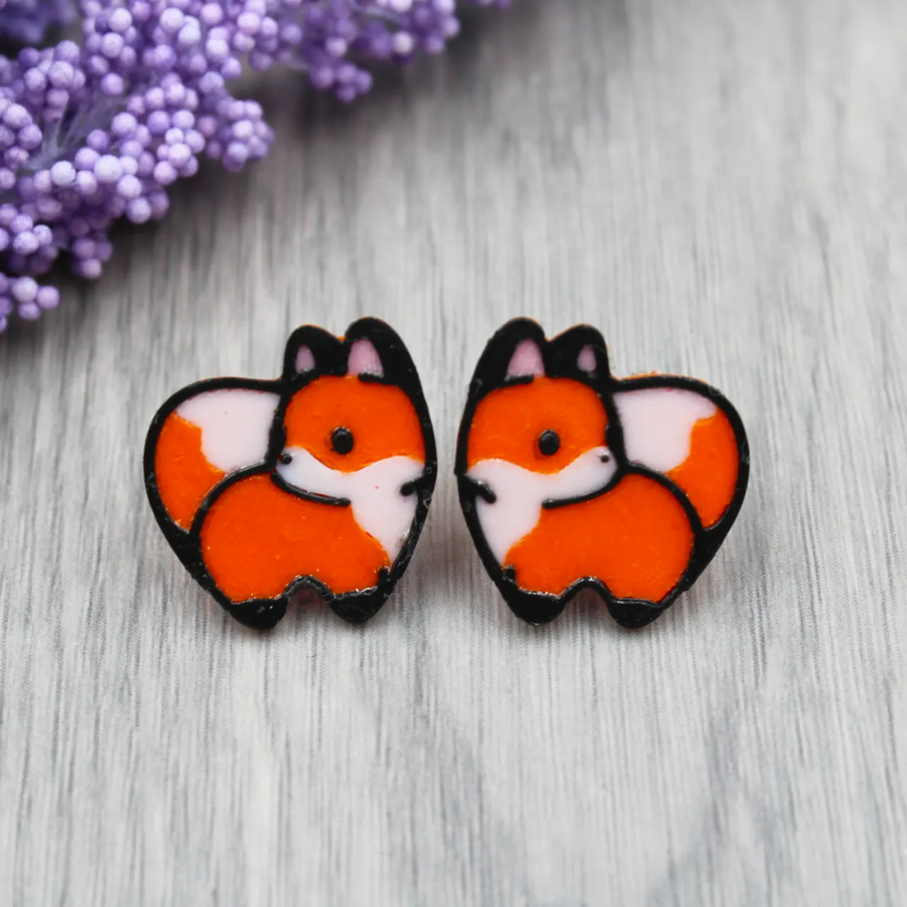 Cute Fox Mini Earrings view 4