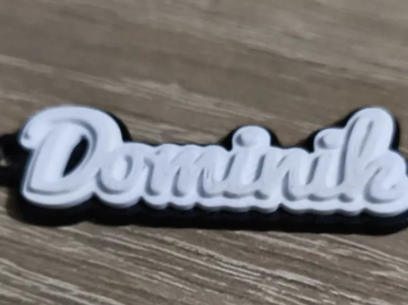 Keychain Dominika Black White