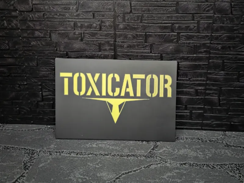 Magnet Schild "Toxicator"