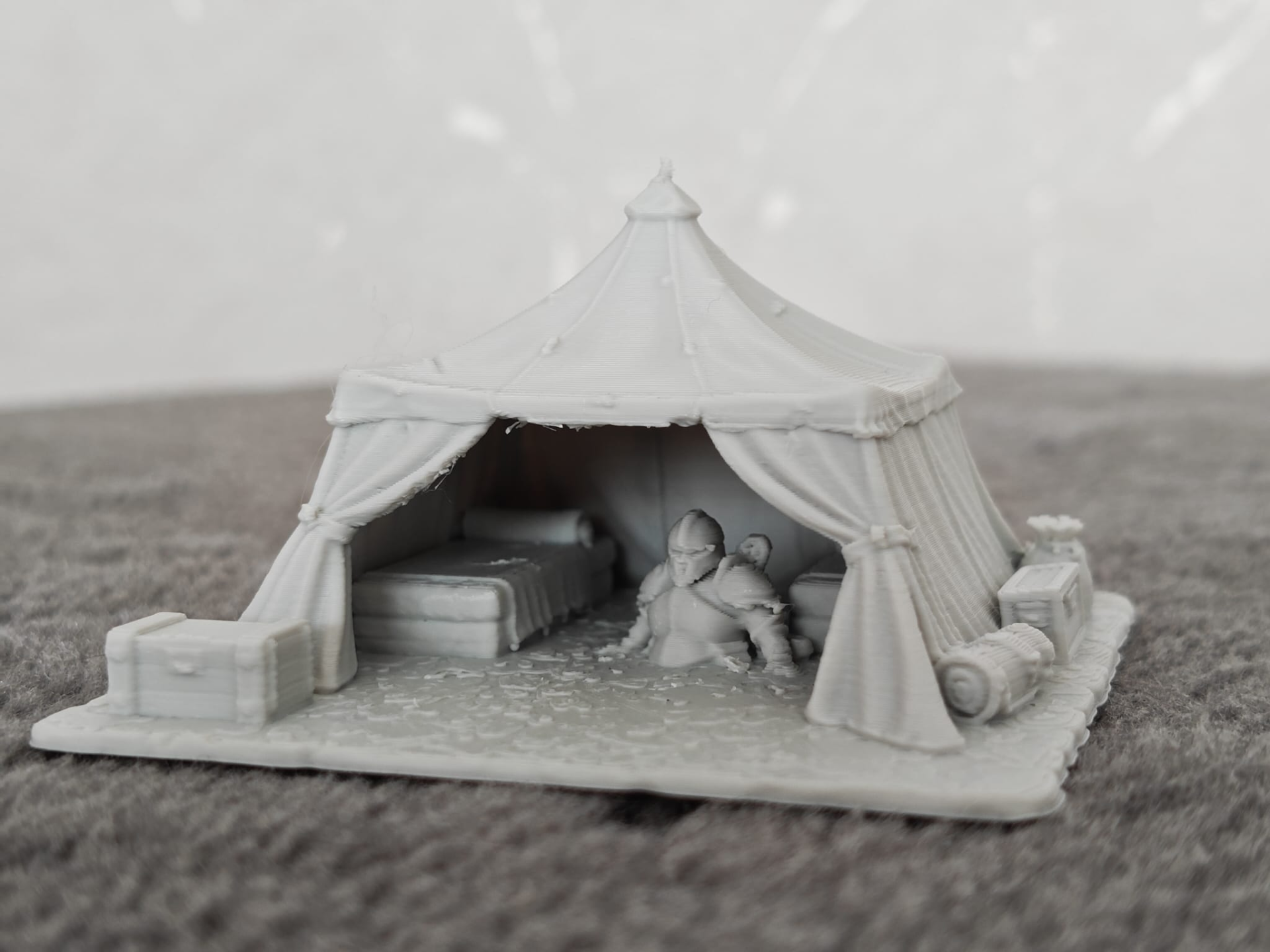 DnD knights tent terrain prop