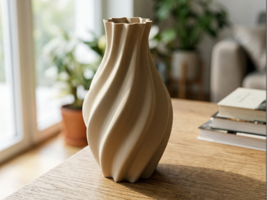 Modern spiral vase