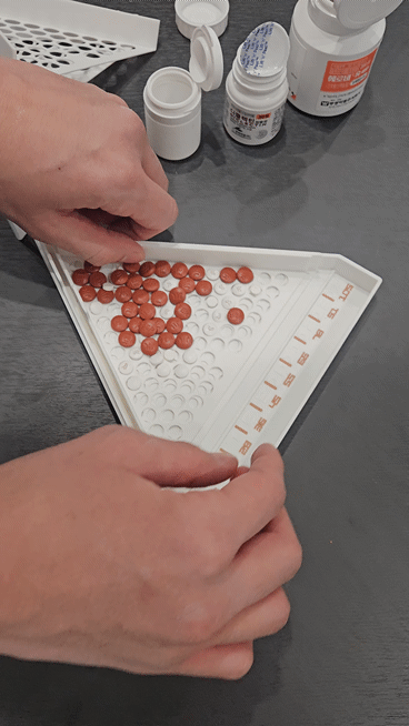 Parametric Pill Counter & Divider (Sieve)