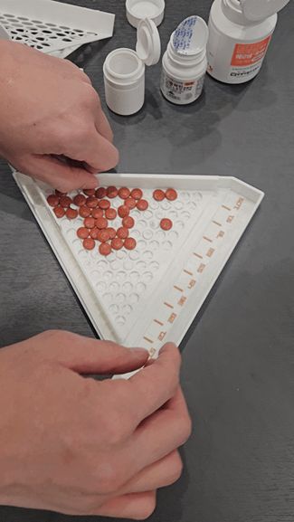 Parametric Pill Counter & Divider (Sieve)