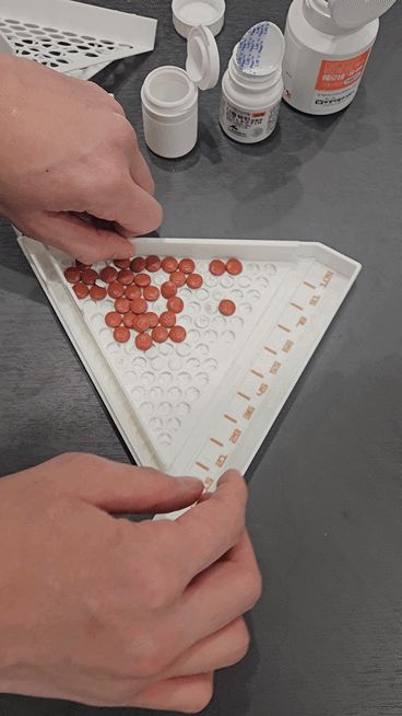 Parametric Pill Counter & Divider (Sieve)