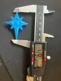 5cm length 4cm width Star