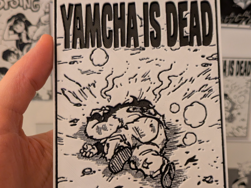 Yamcha is Dead Panel Manga 10x14.5cm Tri Color