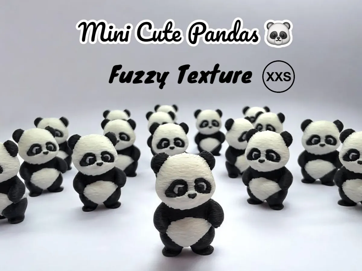 Model Magic Pandas Tiny Cute Pandas & Charms - AMS - Free 3D Print Model - MakerWorld