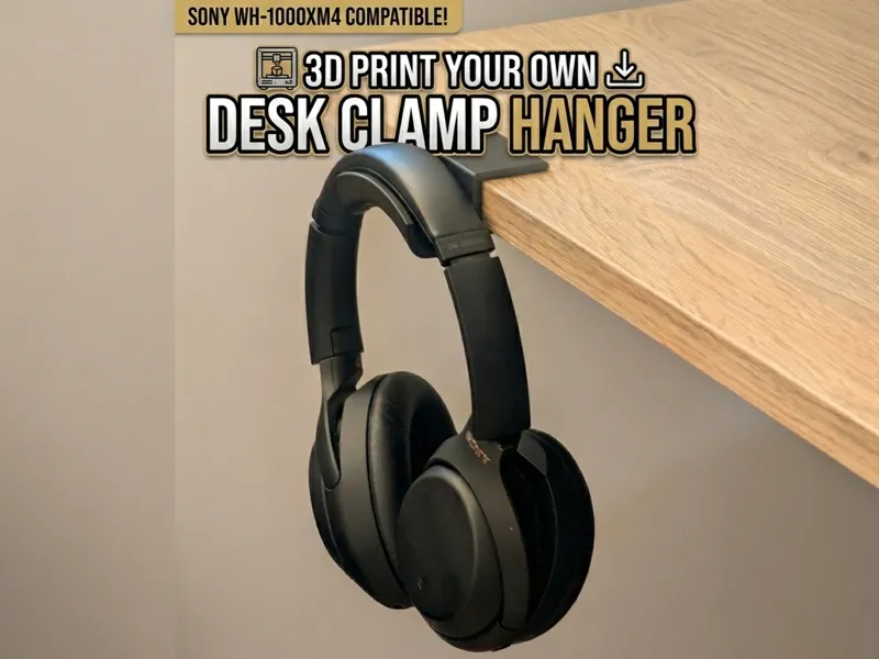 Sony WH-1000XM4 Desk Edge Hook