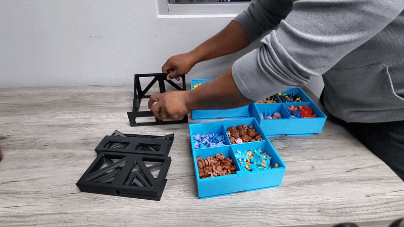 Folding Riser For Modular Vendor Storage/ Display