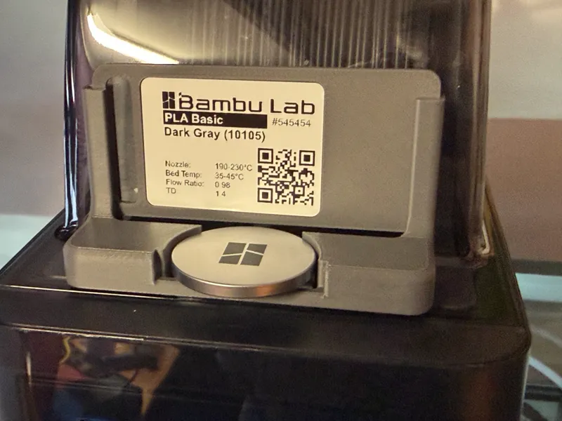 Filament Swatch System label holder for AMS HT