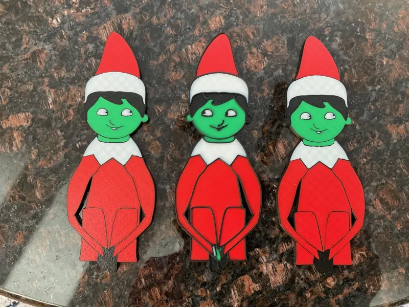 Elf on a window or tree