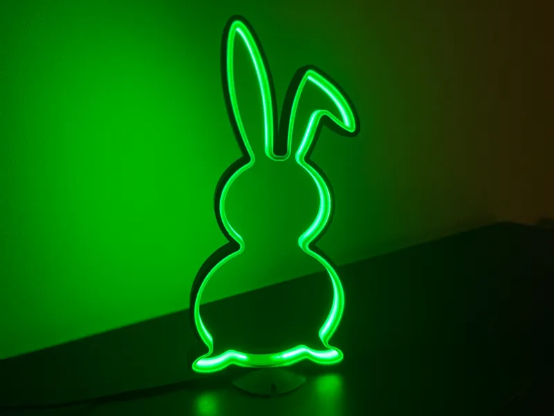 Easter Banny Silhouette LIGHT