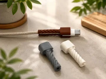 Letrero o emblema decorativo: Spiral USB C Cable Protector — vista de referencia 4