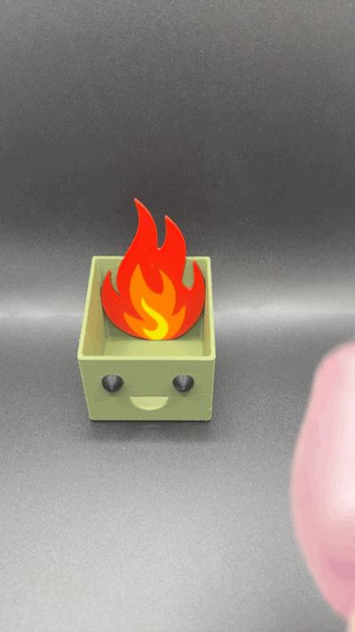 Dumpster Fire NeeDoh Holder NO AMS