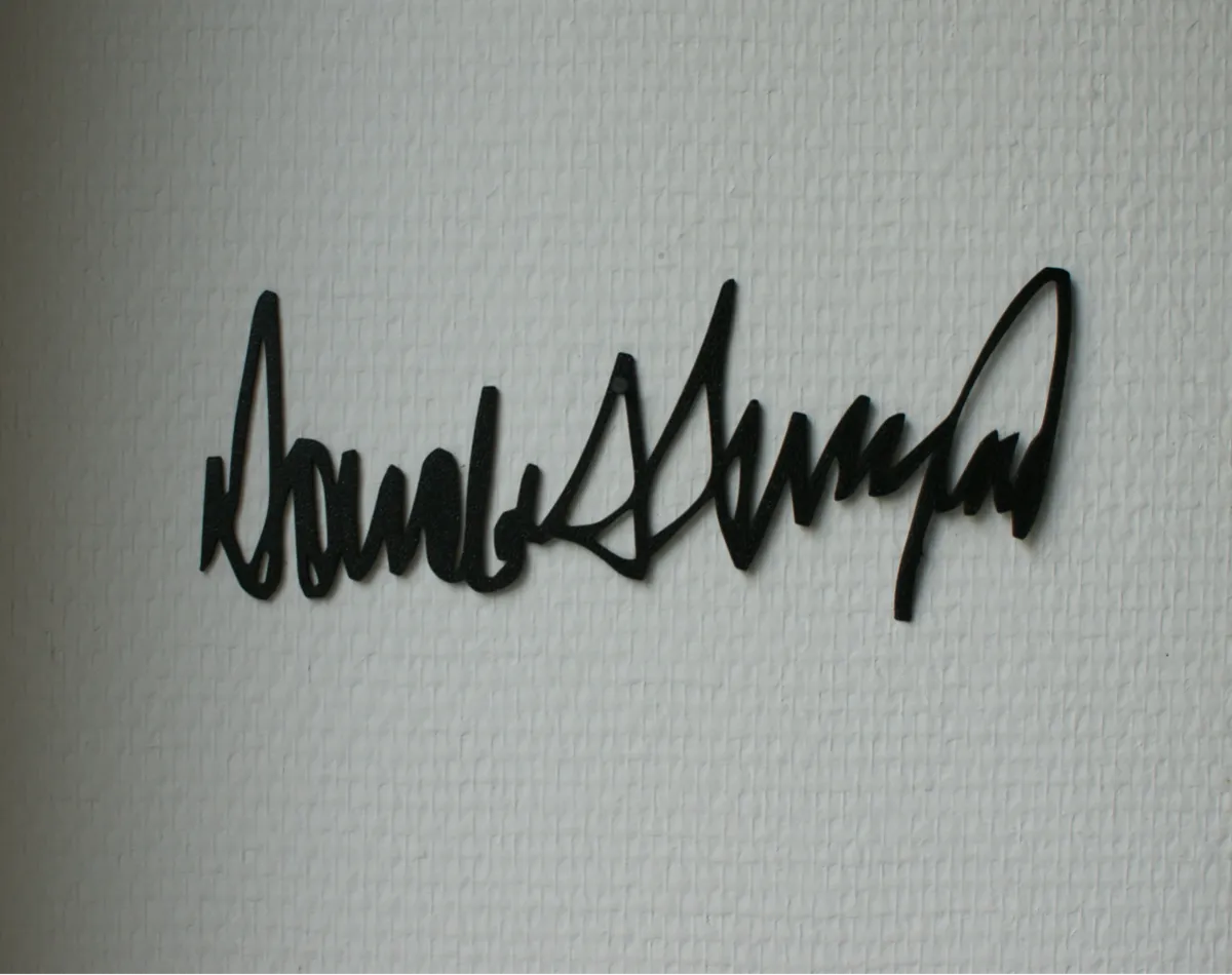 Plaque murale Donald J. Trump