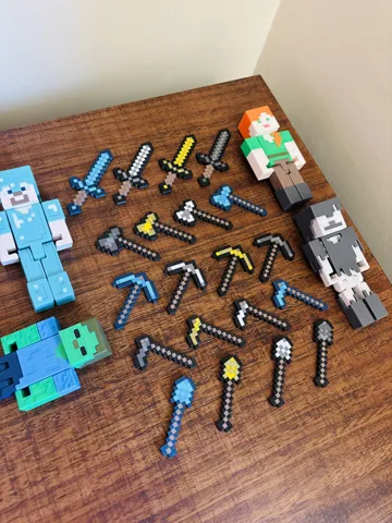 Accesorio de taller: Minecraft Tools – Diamond, Gold, Iron & Stone — vista de referencia 5