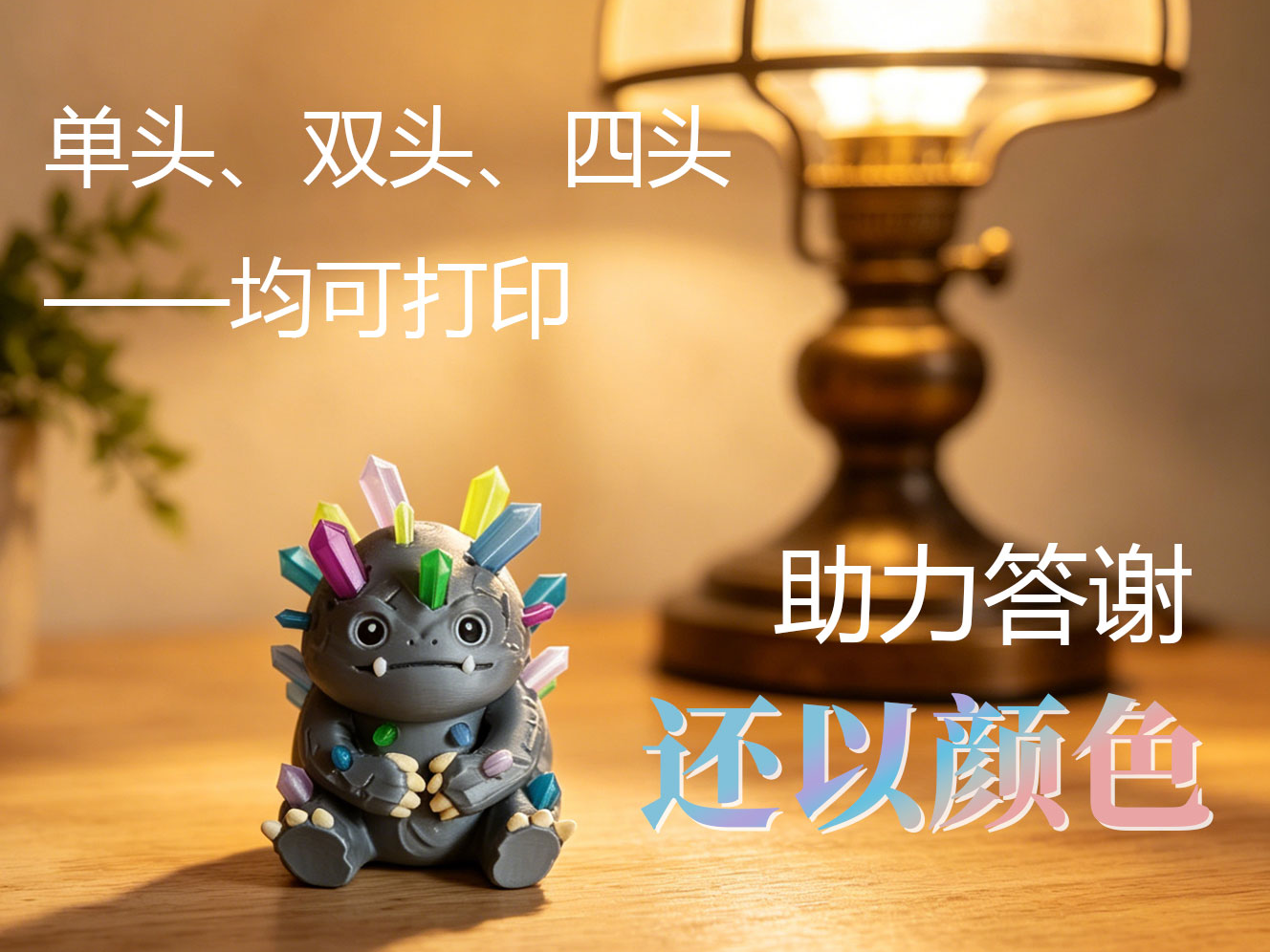 【木公造物】小石头怪 水晶怪  多色打印 分色打印 助力答谢