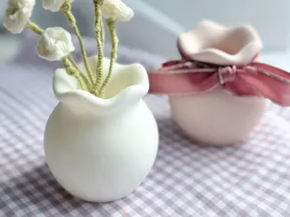 Puffy Bloom Vase | Mini Flower Vase