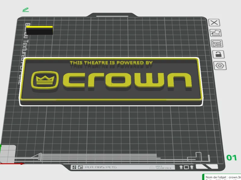 Plaque logo Crown