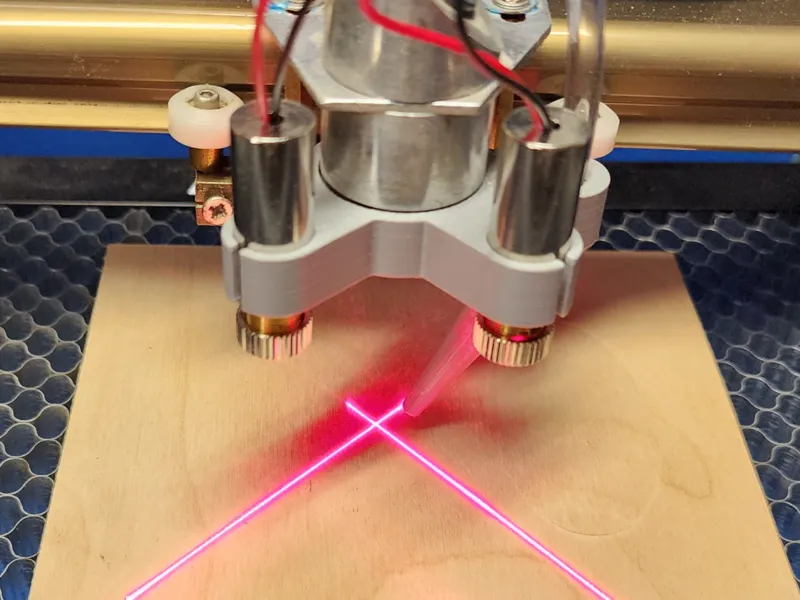 K40 Nozzle with Cross-Align Lasers and Air Assist