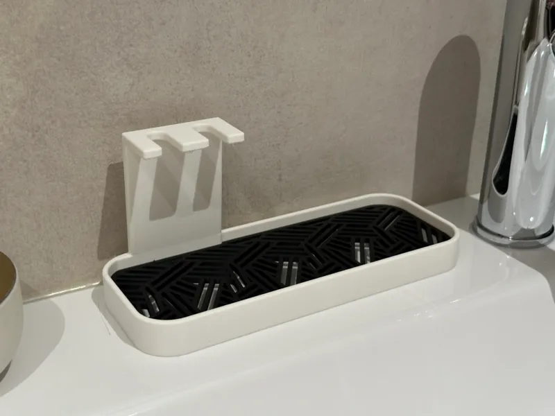 Electric Toothbrush Holder with Brush Head Storage