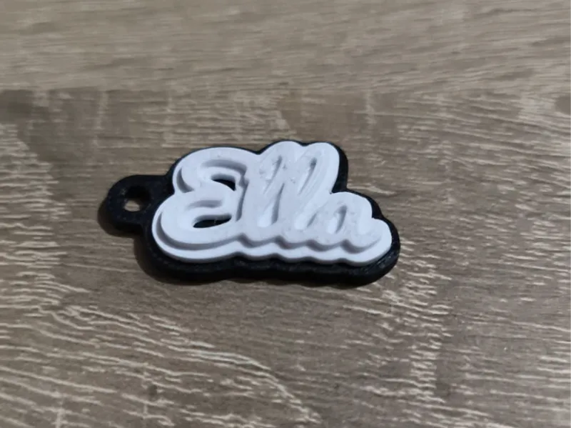 Keychain Ella Multicolor Black/White