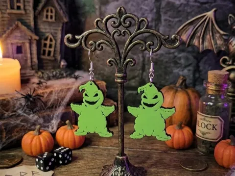 Pendientes: Oogie Boogie Earrings — referencia de MakerWorld