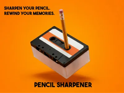Cassette Tape Pencil Sharpener