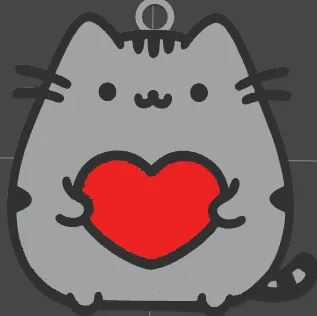Cat with heart