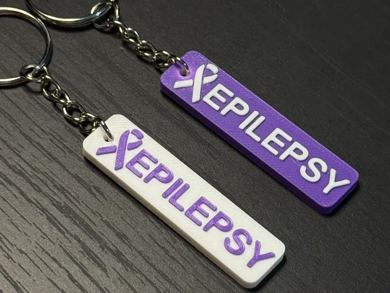 Epilepsy Awareness Keychain