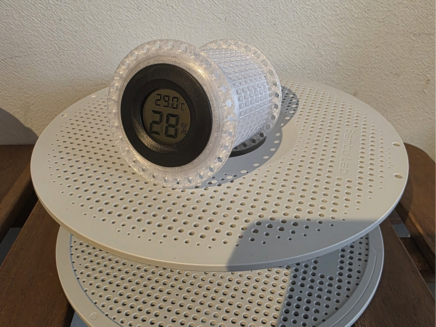 Bambulab Spool Silica Container With Hygrometer