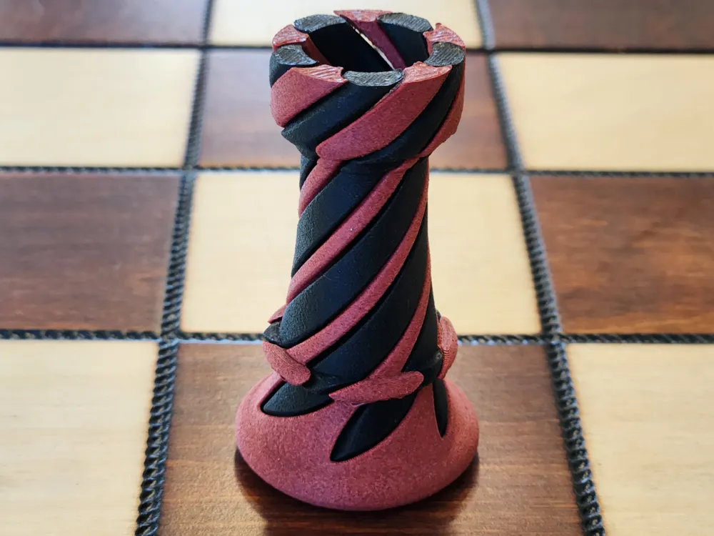 Chess Rook Imposible Passthrough by MR. Printer MakerWorld: Download ...