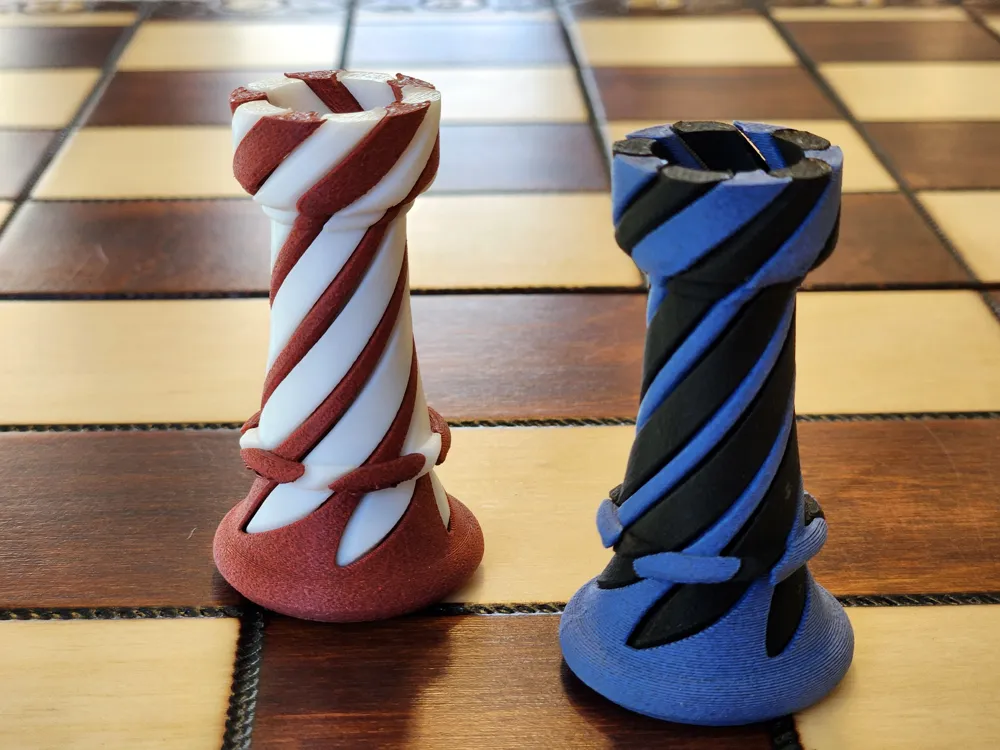 Chess Rook Imposible Passthrough by MR. Printer MakerWorld: Download ...