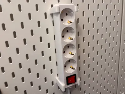 IKEA SKADIS power strip mount