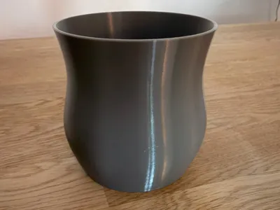 Small vase with large opening