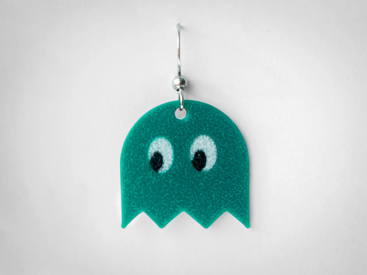 Pacman Ghost earring view 2