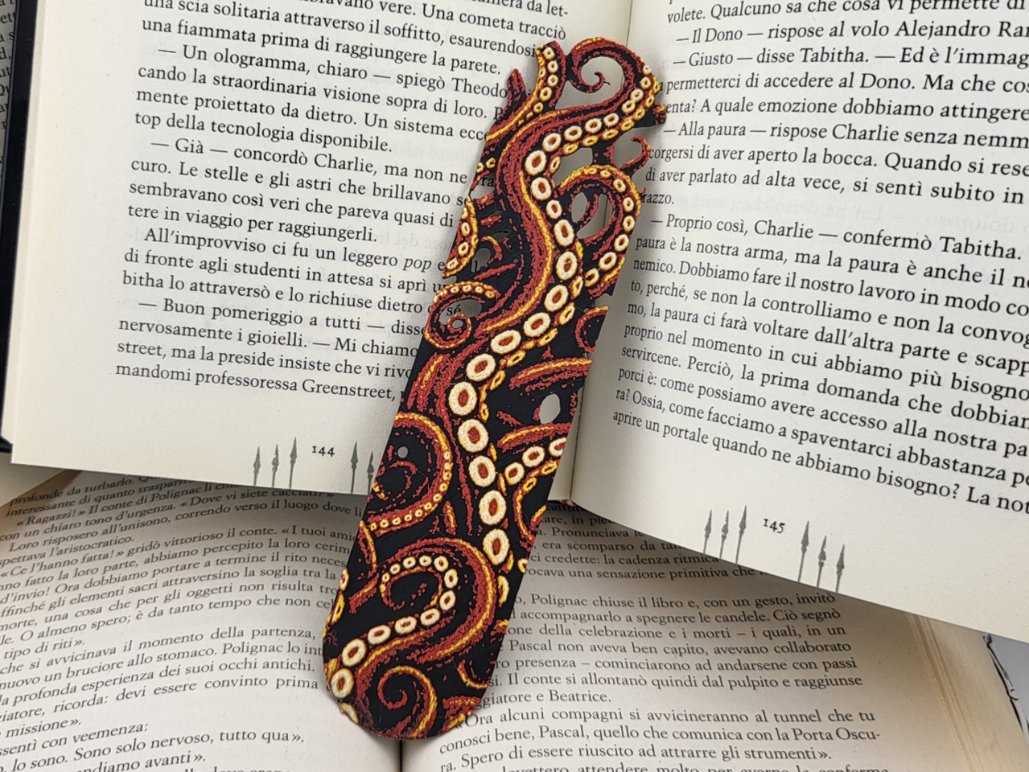 Octopus Bookmark Tentacle Book Marker Book Decor - 1