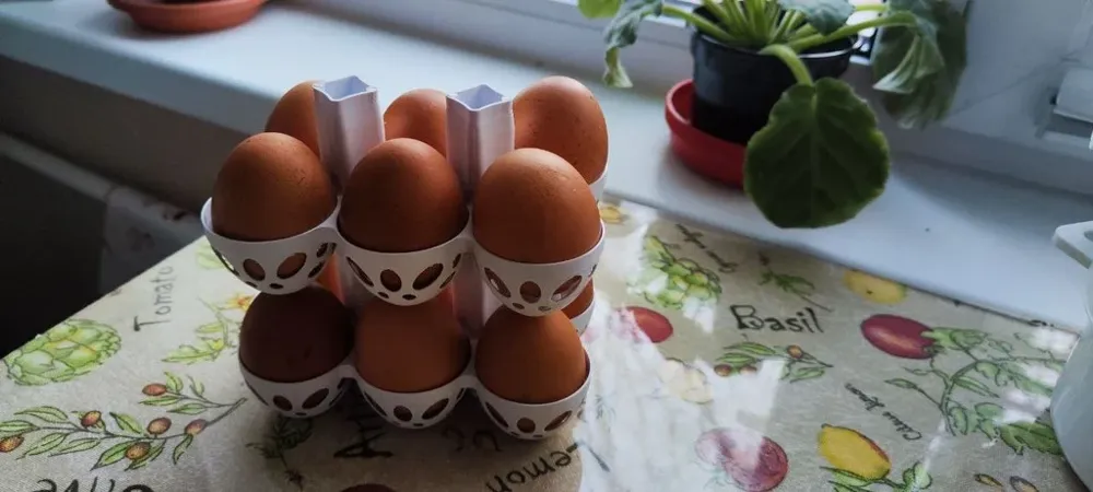 Stackable egg tray - Free 3D Print Model - MakerWorld