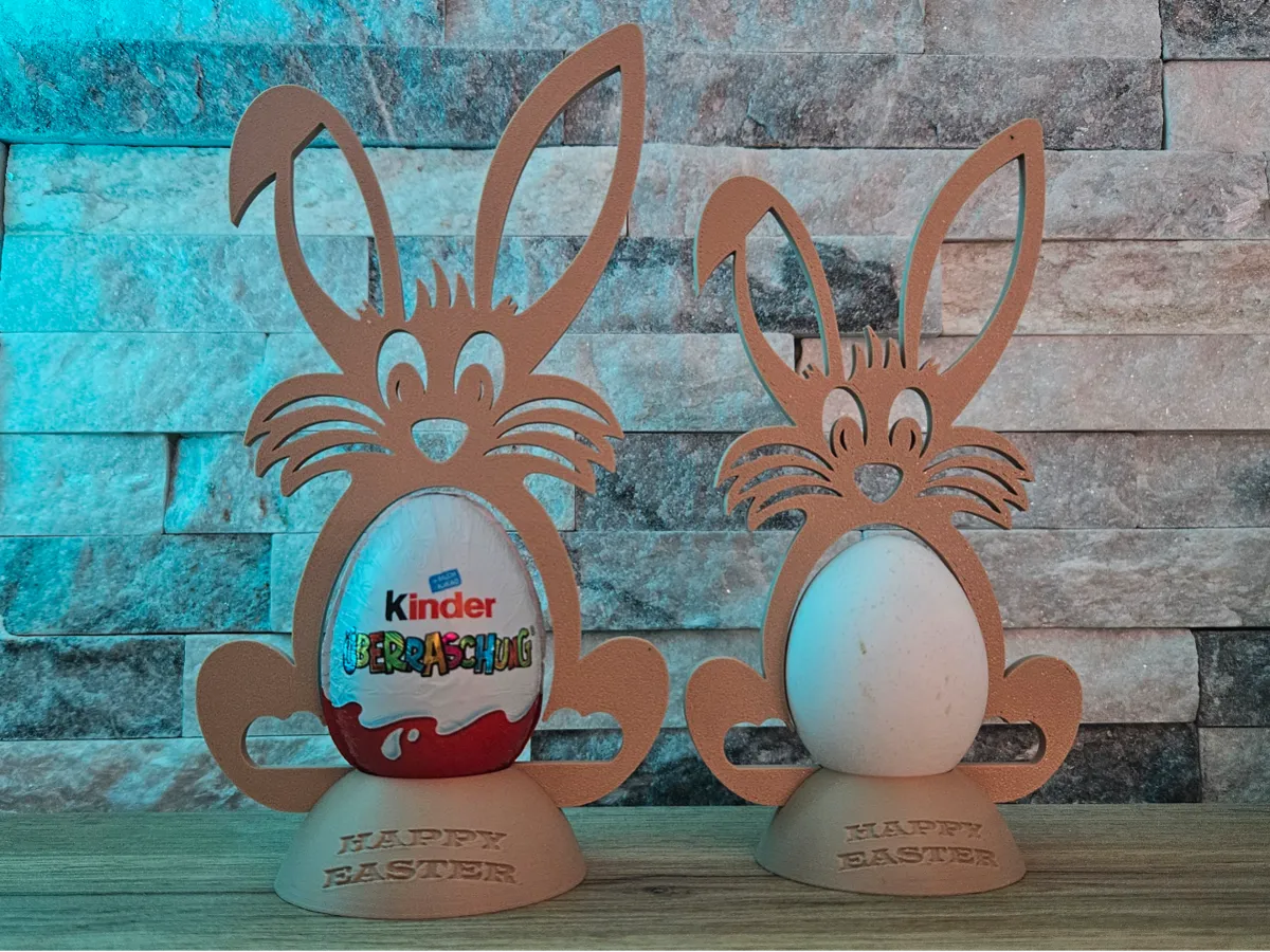 Easter Bunny Egg Holder - Free 3D Print Model - MakerWorld