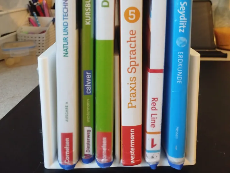 Bücherhalter mit 2 Fächer