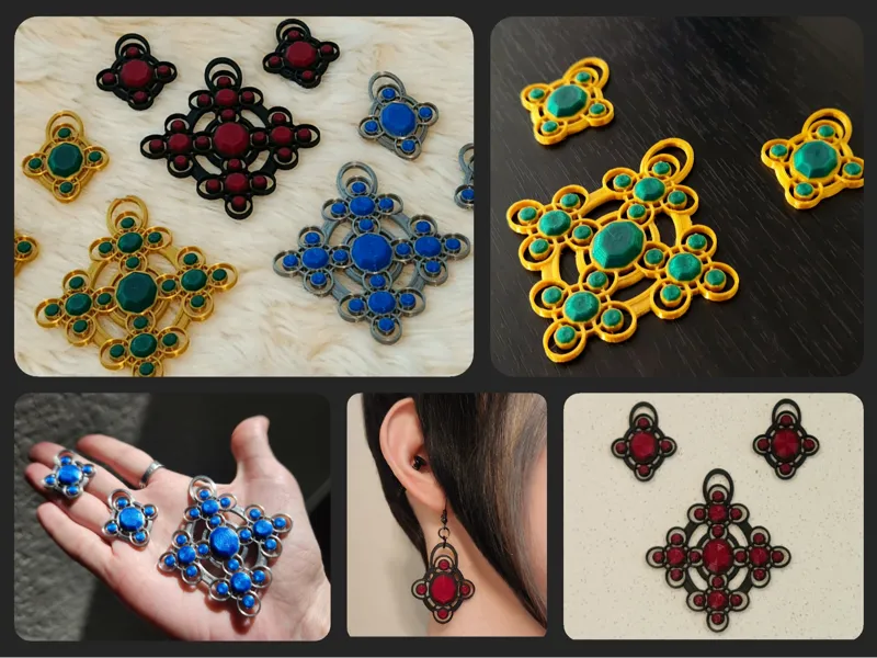 Costume/Cosplay Jewelry Set- Earrings and Pendant 