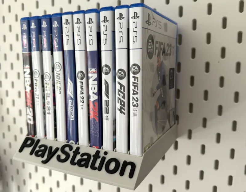 PlayStation games holder for Ikea Skadis board