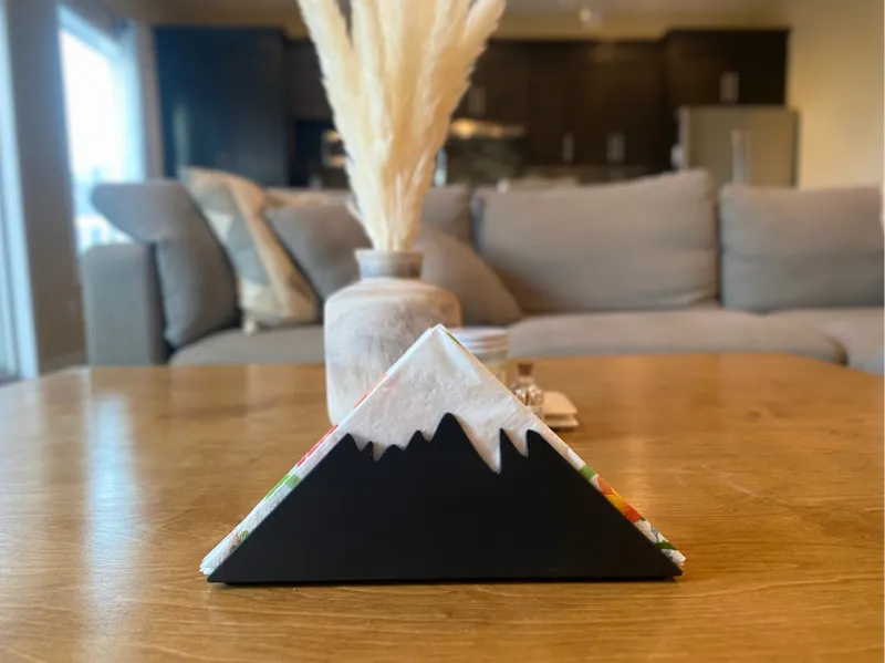 Snow Peaked Mountain Napkin Holder