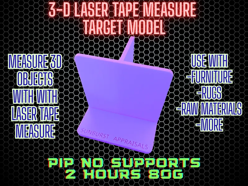 3D Laser Measure Tape Target Guide