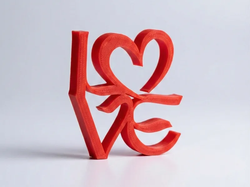 LOVE Magnet mit Herz | Stilvolle Deko