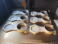 Balcony-Clips : PLA, 0.2mm layer, 2 walls, 10% gyroid infill