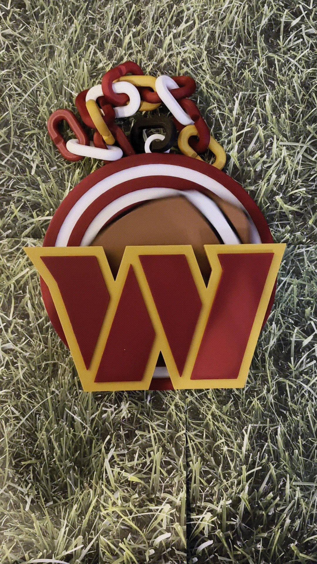 Commanders Chain Temu Washington Commanders Spinning Rally Chain - Free 3D Print Model ...